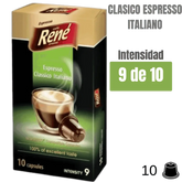 Rene Espresso Italiano cápsulas Nespresso®